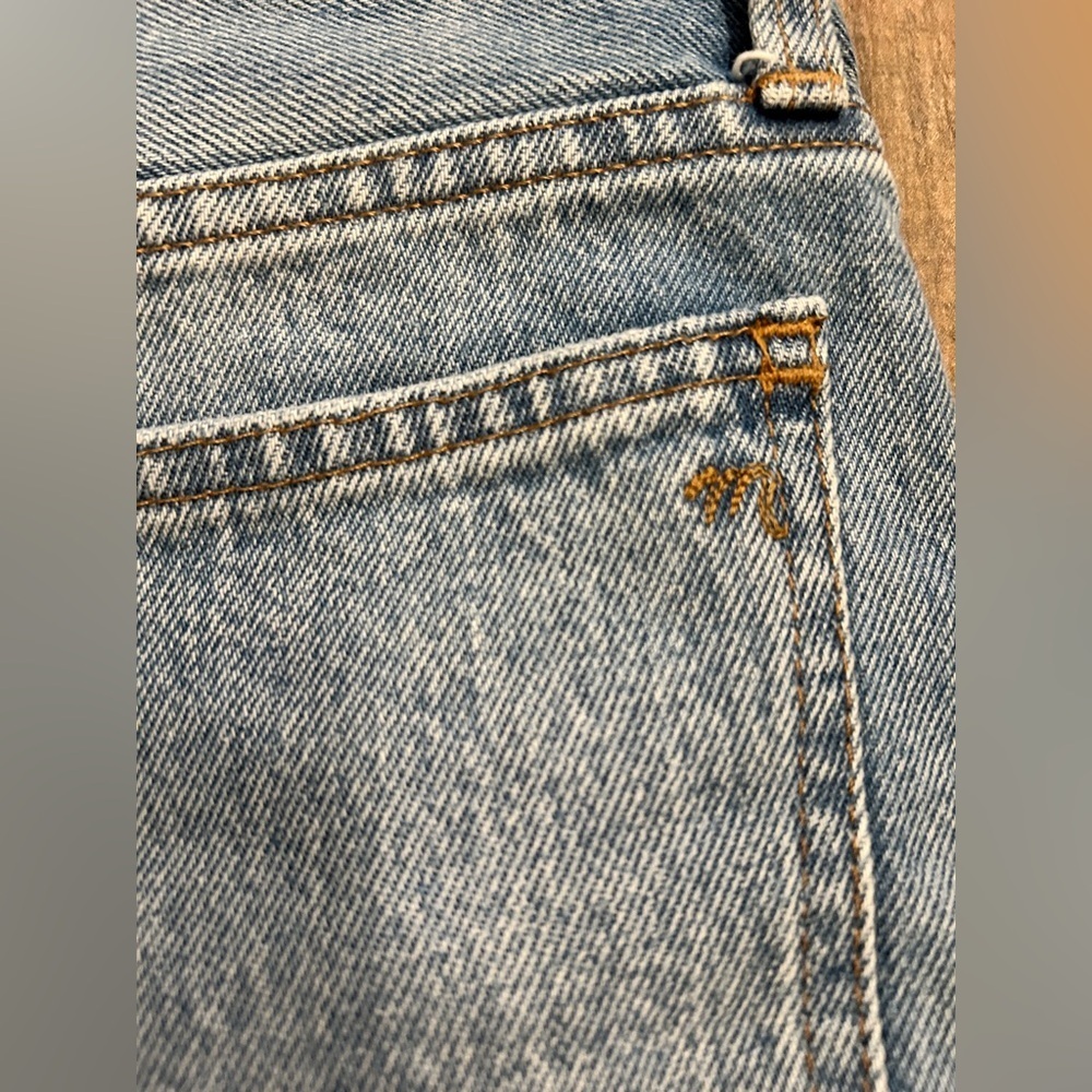 Madewell the relaxed short distressed denim shorts women’s size 26 - Picture 6 of 8